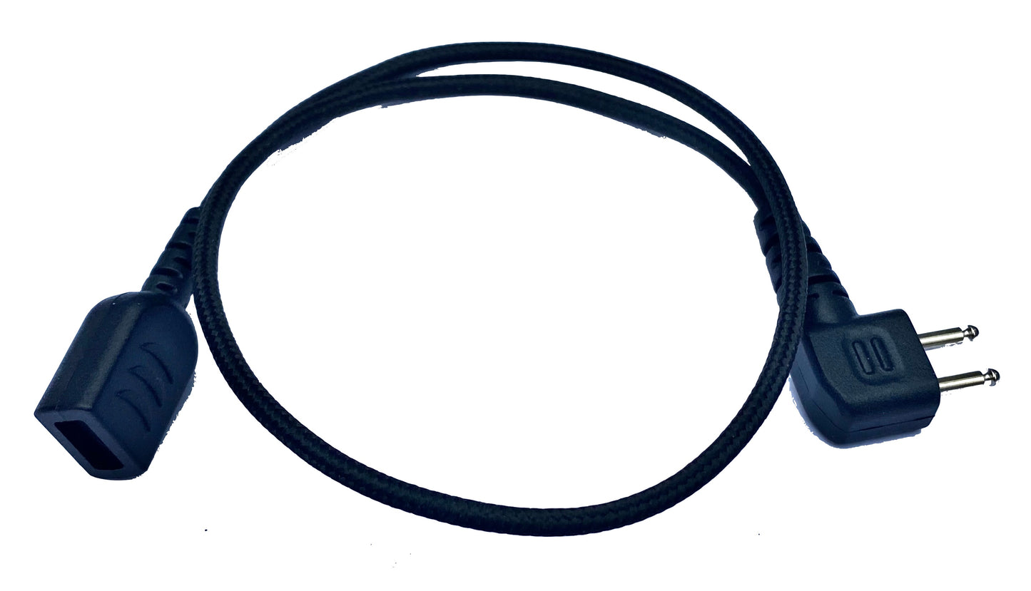 Peltor 2-pin to mini 2-pin adapter cable