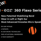 N•EAR 360 FLEXO™ BRAIDED FIBER CLOTH™ DUAL EAR EARPIECE
